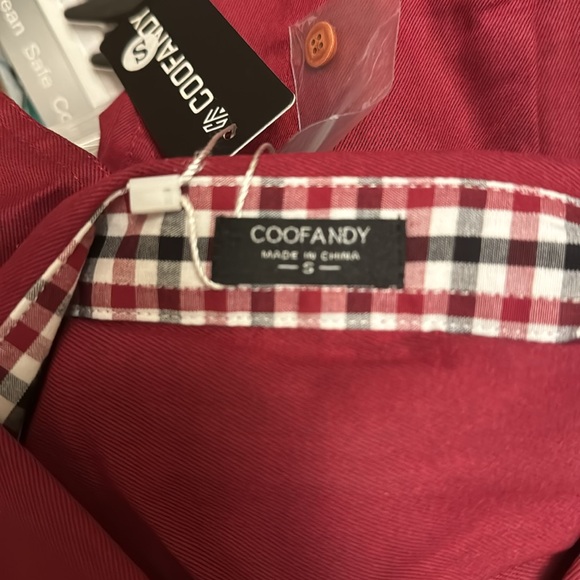 Two (x2) COOFANDY Men's Shirts Casual Button Down Long Sleeve Slim Fit Shirt - Picture 3 of 6